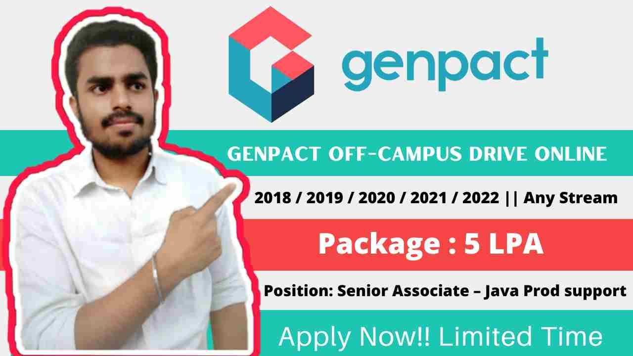 Genpact Off Campus Drive Online 2022 Genpact Job Vacancies For Senior