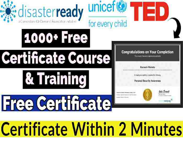 Disaster Ready 1000+ Free Certificate Course & Training Free Online Disaster Ready 1000+ Free Certificate Course & Training Free Online