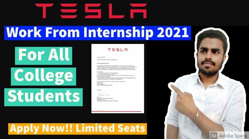 Tesla internship Рrоgrаm 2021[Latest Update]| Tesla internship for Indian students