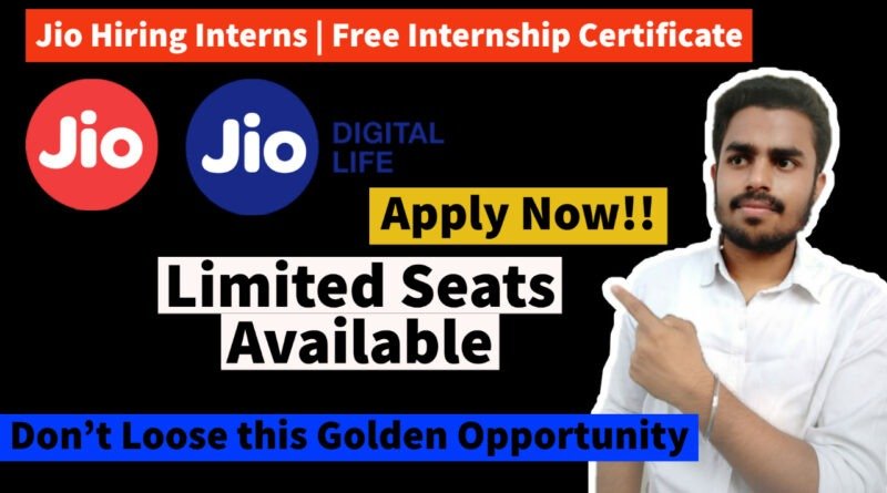 Jio Internship Program 2021 | Free Virtual Internships with Certificate