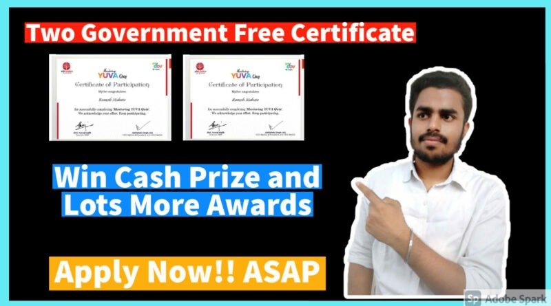Government Free Certification | Online Quiz Competition 2021