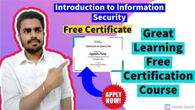 Free Introduction to Information Security Course By Great Learning