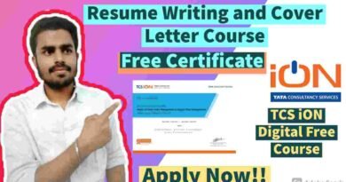 Resume Writing and Cover Letter Course | Free TCS iON Digital Certificate in 2021