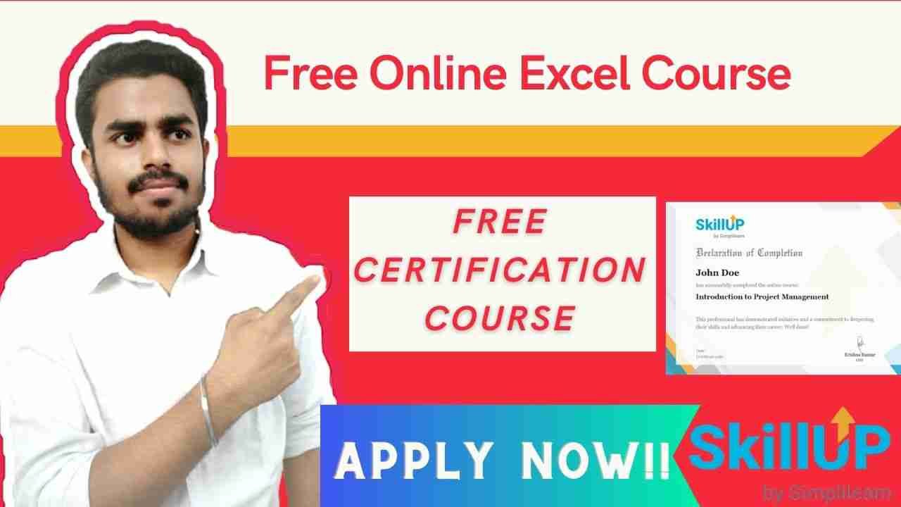microsoft excel free courses online