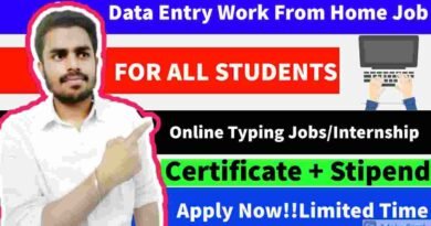 Data Entry Job | Work From Home Typing | Online Typing Jobs For Students | Internshala Job/Internship 2021