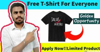Free Branded T-Shirt For Everyone | Get a Free Sample T-shirt Today With Free Shipping