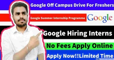 Google Internship Program For Everyone | Google Off-Campus Drive | Google Hiring Application Engineer in 2021