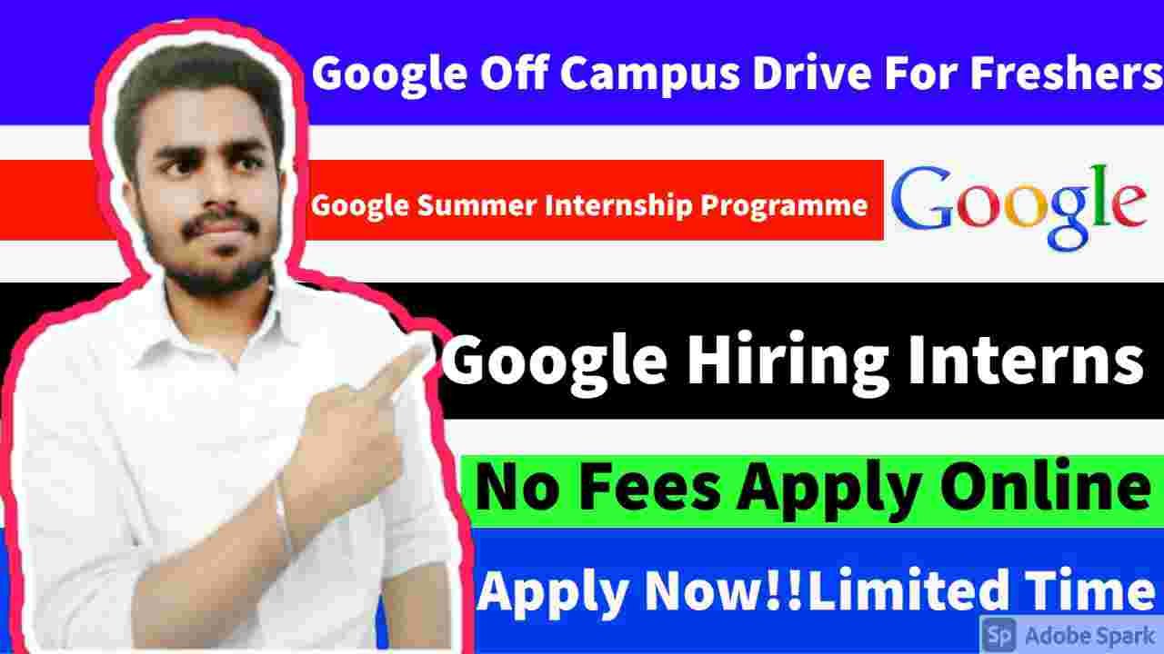 Apply Internship At Google