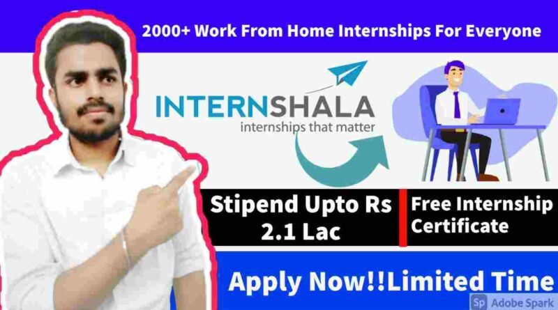 Internshala September Internship Jackpot For Everyone | 2000+ Free Internships | Earn Rs 2.1 Lac