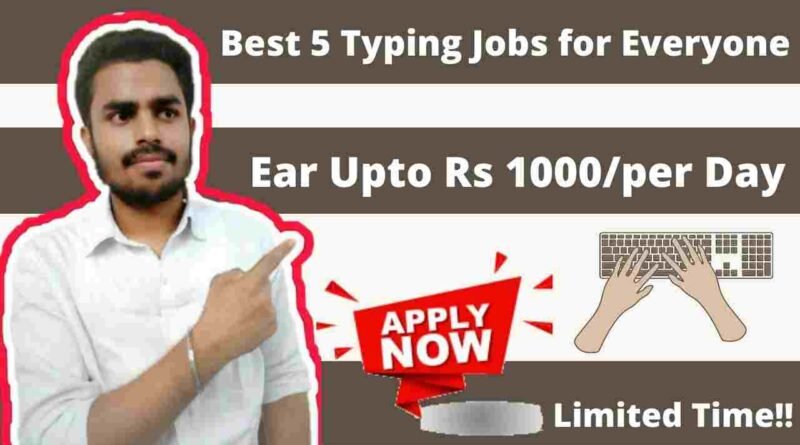 Hindi Typing Work from Home Job/Internship | Hindi Typing Jobs | Best Typing Job in 2021
