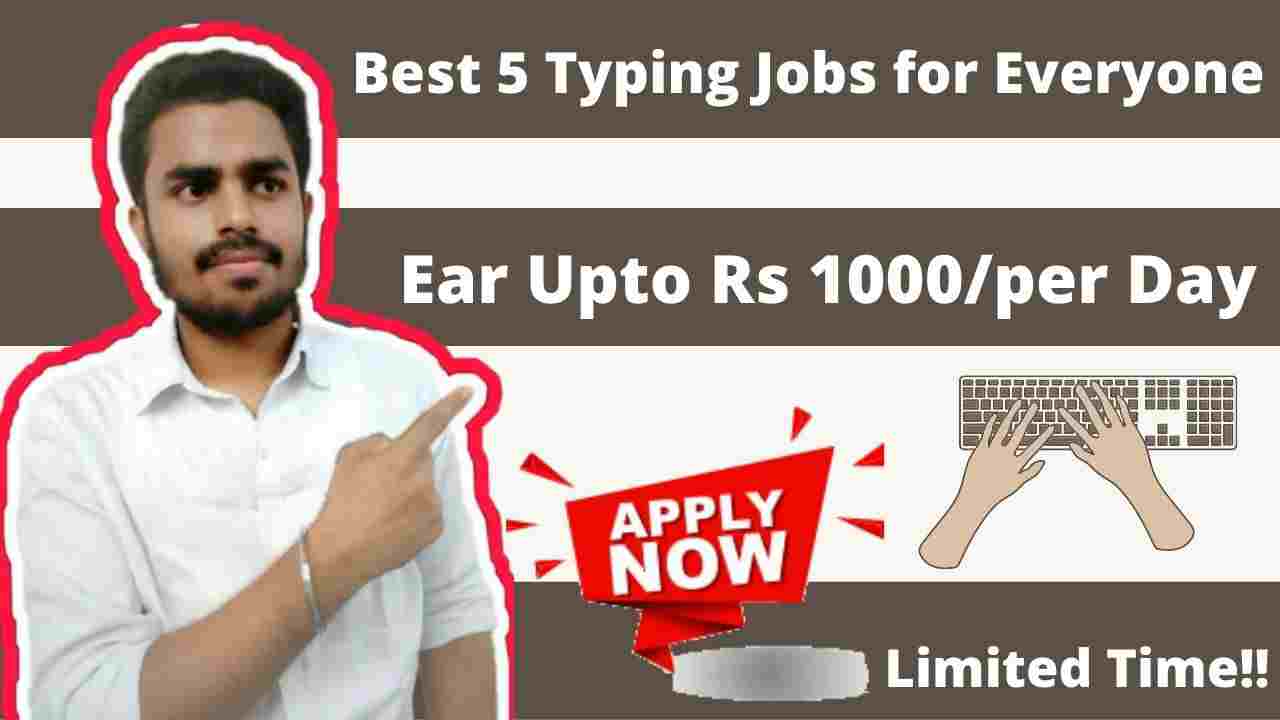Hindi Typing Work from Home Job/Internship Hindi Typing Jobs Best