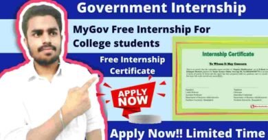 MyGov India Internship | College Students Internship | Free Government Approved Certificate | Internship India 2021