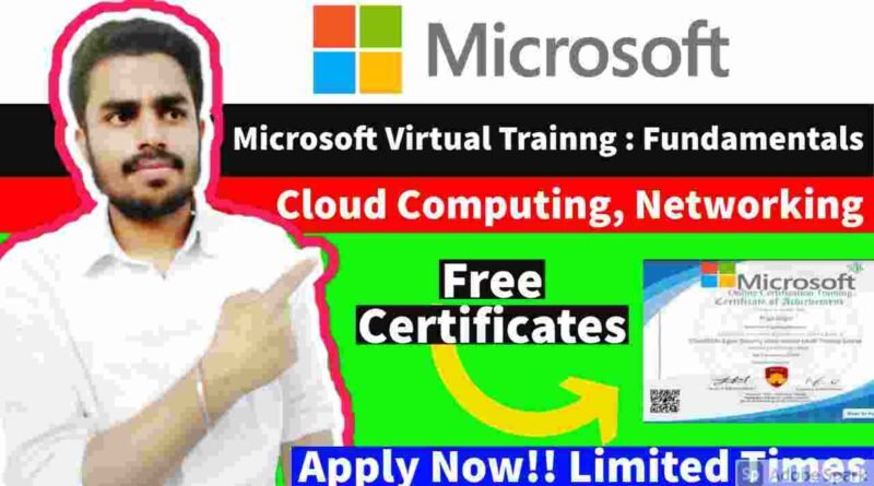Microsoft Virtual Fundamentals Training | Free Virtual Training | Free Microsoft Certificate