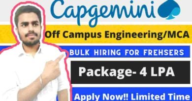 Capgemini Exceller Pooled Campus Drive for Engineering/MCA Graduates | 2022 Batch Hiring | Capgemini Job Openings For Freshers