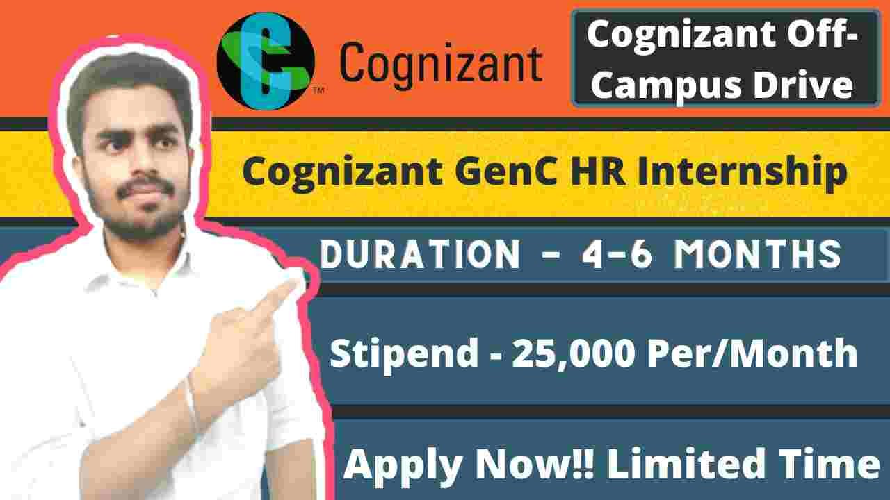 Cognizant Internship 2022 | Cognizant GenC HR Internship | Cognizant ...