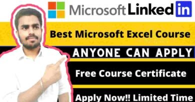 Best Microsoft Excel Free Course | Linkedin Excel Assessment Certification | Microsoft Excel Certificate