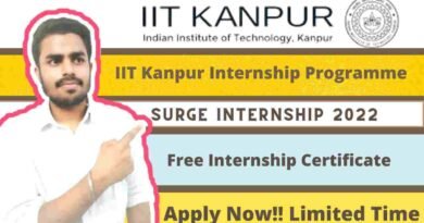 Surge Internship Programme | IIT Kanpur Internship Programme | IIT Kanpur Research Programme 2022