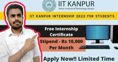 IIT Kanpur Job Vacancy | IIT Kanpur Internship Programme 2022 | Best Paid Internship at IIT Kanpur For Content Writer & Web Developer