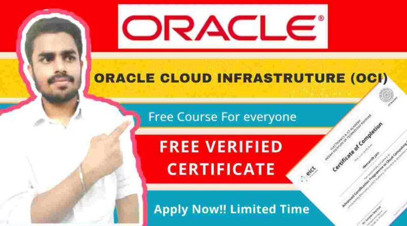 Oracle Cloud Infrastructure (OCI) | Free Verified Certificate | Premium Oracle Course For Free [Latest Update!!]