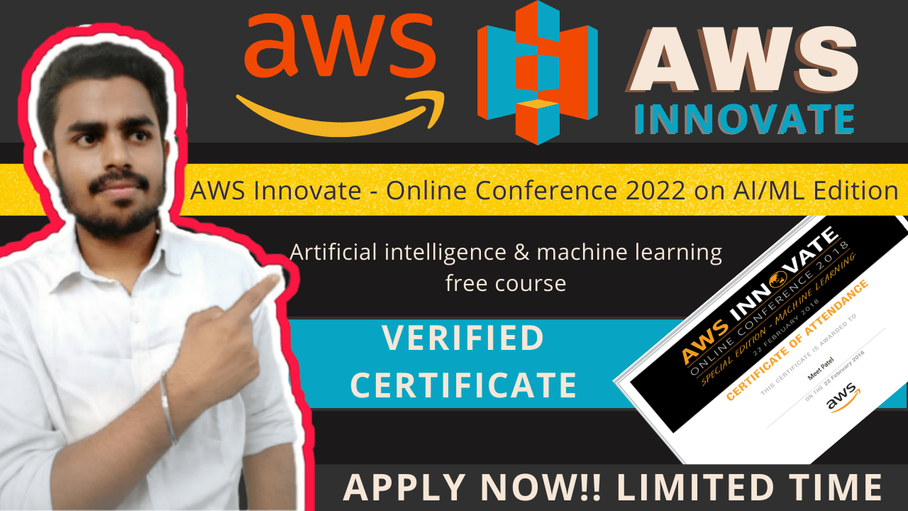 World's Biggest & Innovative AWS Innovate Online Conference 2022 on AI