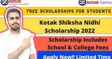 Kotak Shiksha Nidhi Scholarship 2022 For Everyone | Registration Started [Latest Update!!]
