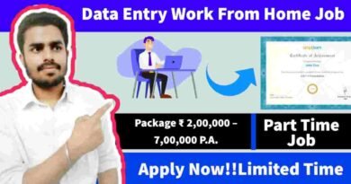 Data Entry Work From Home Job | Data Entry For Freshers 2022 | Part-Time Job Work From Home