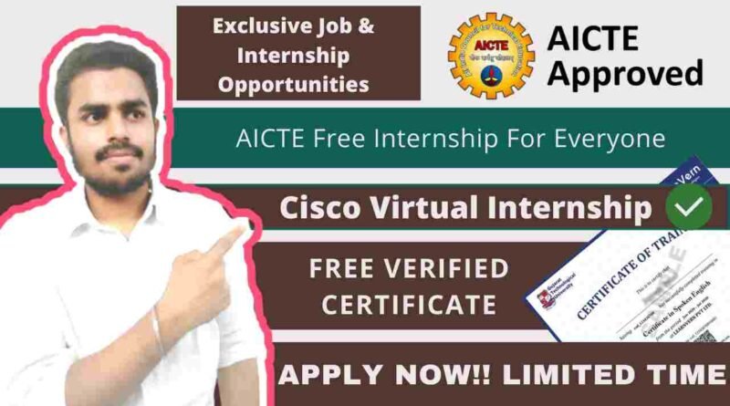 Cisco Virtual Internship Programme 2022 | Cyber Security, Networking Internship | AICTE Free Certificate