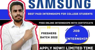 Samsung Internship For Freshers Batch 2022 With Stipend & Internship Certificate | Samsung Internship India