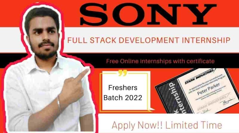 Full Stack Development Internship 2022 at Sony Research India: Complete Details and Application Process