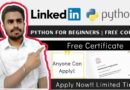 Python Free Course | Python For Beginners | Linkedin Learning Free Course 2022 | Python Free Certification