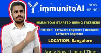 Software Engineer Job Vacancy At ImmunitoAI | ImmunitoAI Off-Campus Drive 2022