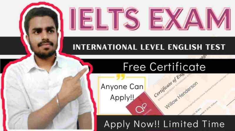 International Level English Test For IELTS, TOEFL | Free English Course Certification