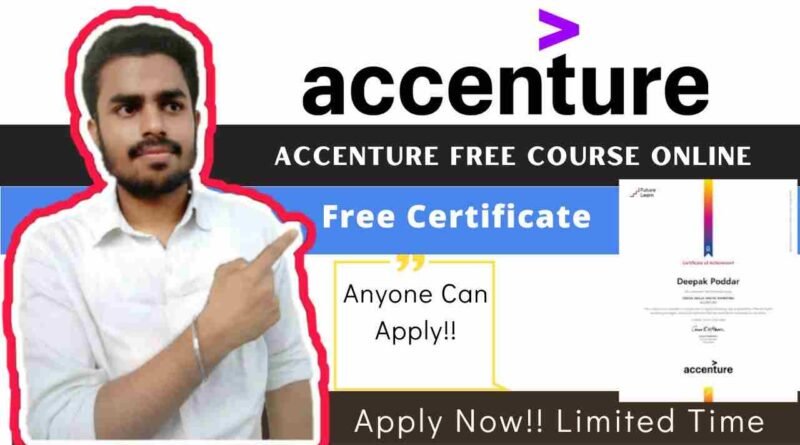 Accenture Digital Marketing Free Course | Digital Skill Training Program | Social Media Marketing Course 2022 | Free Certificate