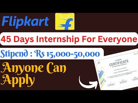 Flipkart Paid Internship | Free Online Training On Supply Chain Operations | 45-Days Internship For Students | Earn Rs 600 Daily