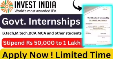 Invest India Internship | Govt. Internships | Government Internship With Highest Stipend
