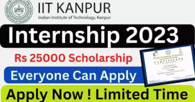 IIT Kanpur Summer Internship | SURGE 2023 | IIT Kanpur Scholarship With Certificate