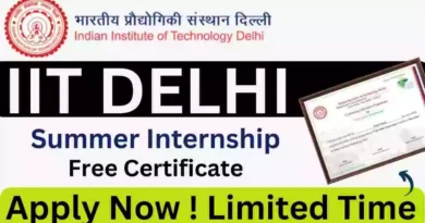 IIT Delhi Summer Internship 2023 | Summer Faculty Research Fellow Programme (SFRFP)