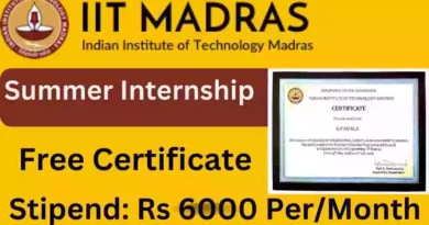 IIT Madras Summer Internship 2023 | Get Hands-On With Stipend & Certification