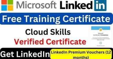 Microsoft Free Training Certificate | Microsoft Certificate | LinkedIn Premium Vouchers